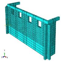 Nonlinear Finite Element Analysis of Adobe Structures Strengthened by Synthetic Nylons
