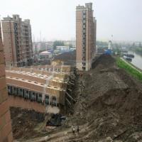 13-storey building collapsed in Shanghai